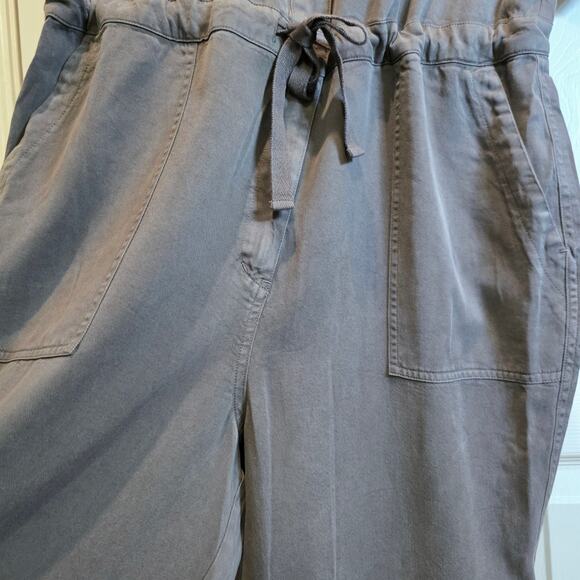 Sundance All Roads Jumpsuit Roll-tab Sleeve Womens Sz Large P Gray Lyocell $228 - Picture 7 of 16